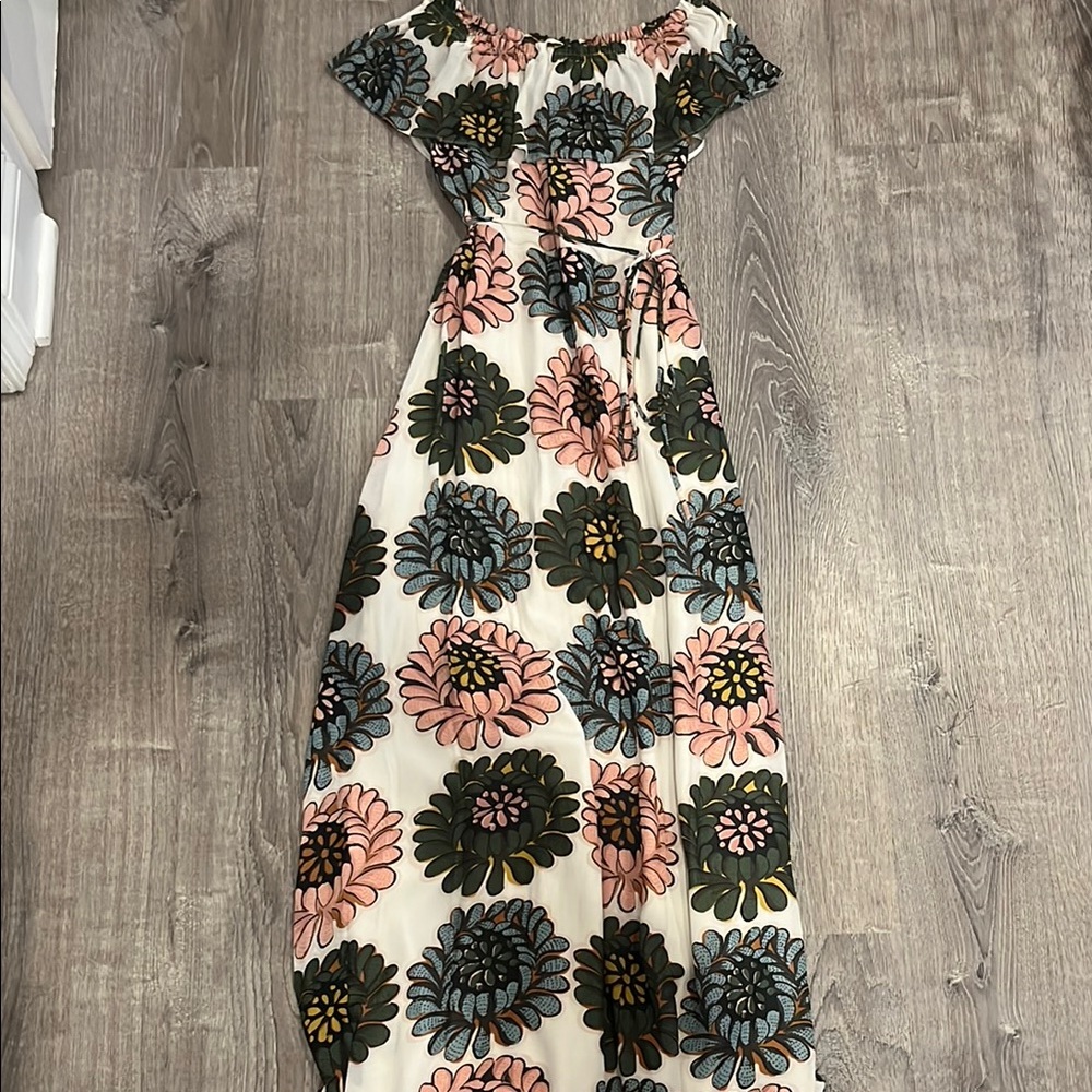 Floral Off-Shoulder Maxi Dress